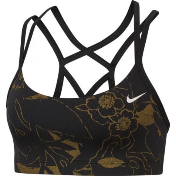 Nike Other - Nike Favorites Sports Bra Black/Gold